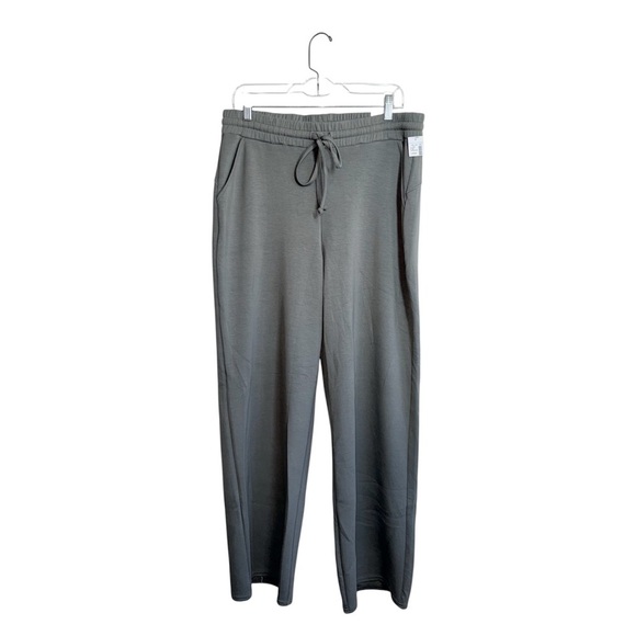 Maurices Pants - Maurices Cloud Scuba Wide Leg Sweatpants Sage Green High Rise NWT Large Women’s